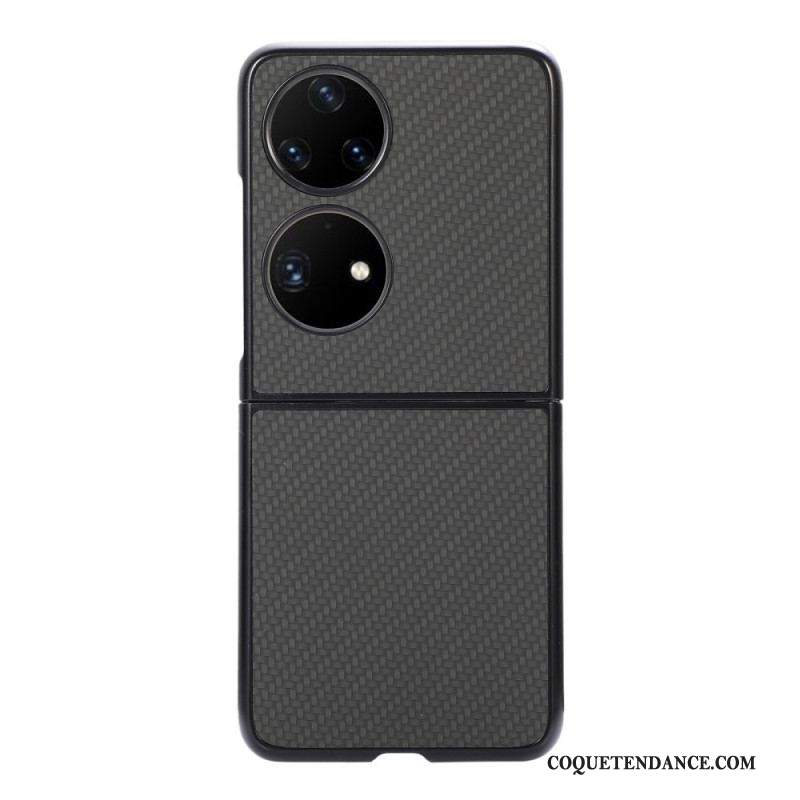 Coque Huawei P50 Pocket Fibre Carbone Texturée