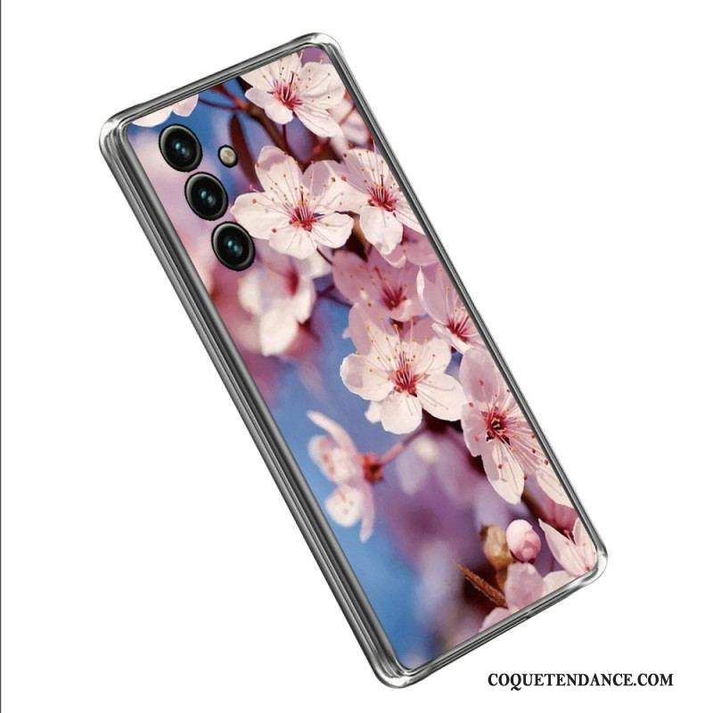 Coque Samsung Galaxy A14 5G / A14 Silicone Florale