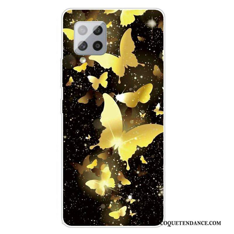 Coque Samsung Galaxy A42 5G Papillons Papillons