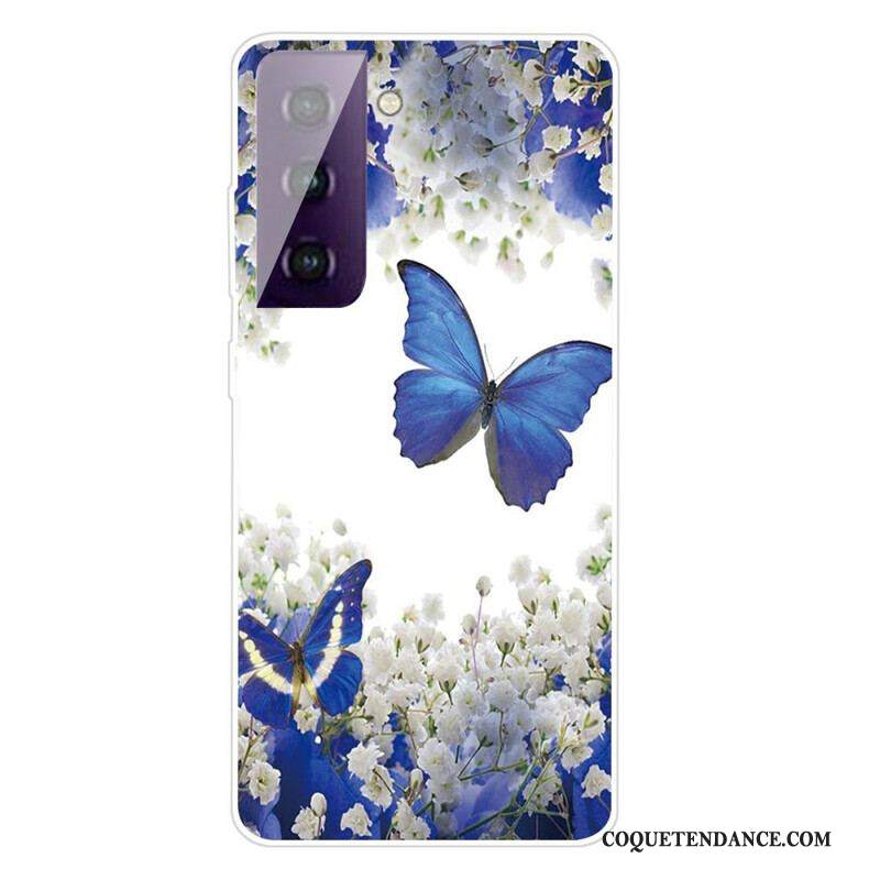Coque Samsung Galaxy S21 5G Papillons Design