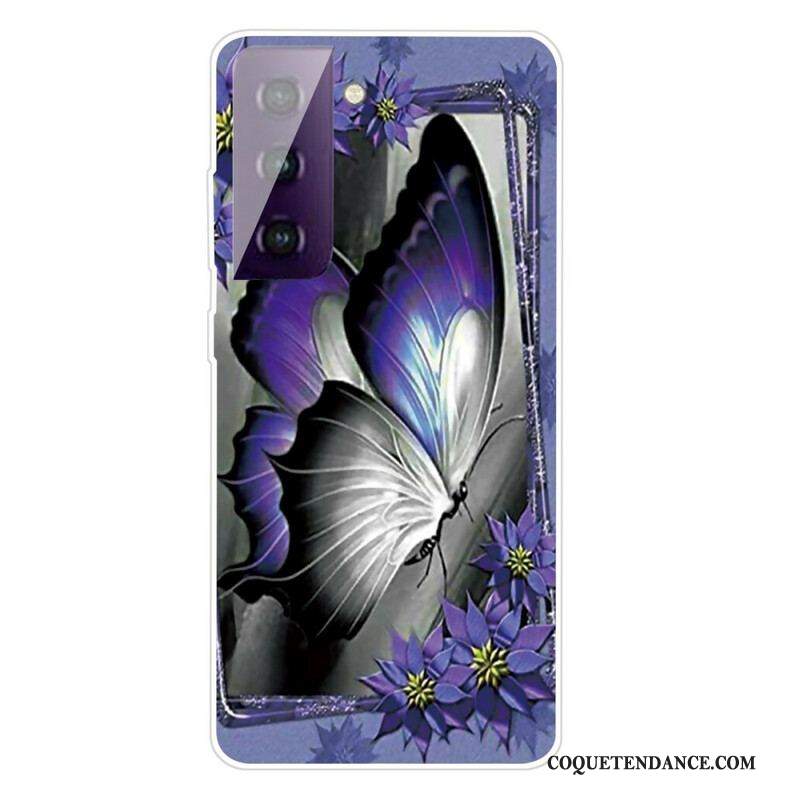 Coque Samsung Galaxy S21 FE Papillons Papillons