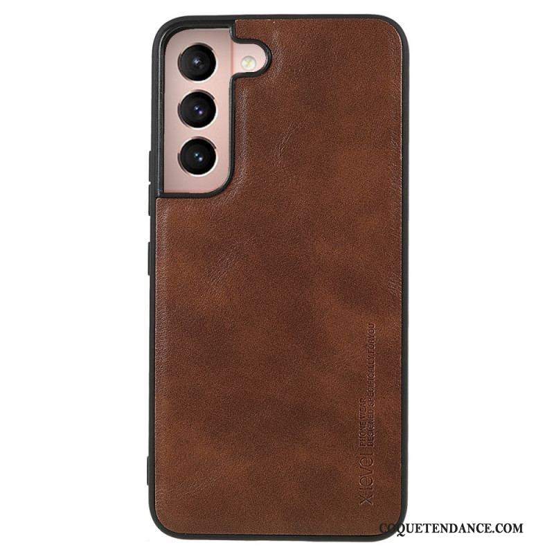 Coque Samsung Galaxy S22 5G X- Level Effet Cuir Vintage