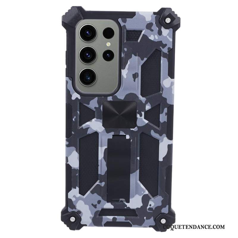 Coque Samsung Galaxy S24 Ultra avec Support Camouflage