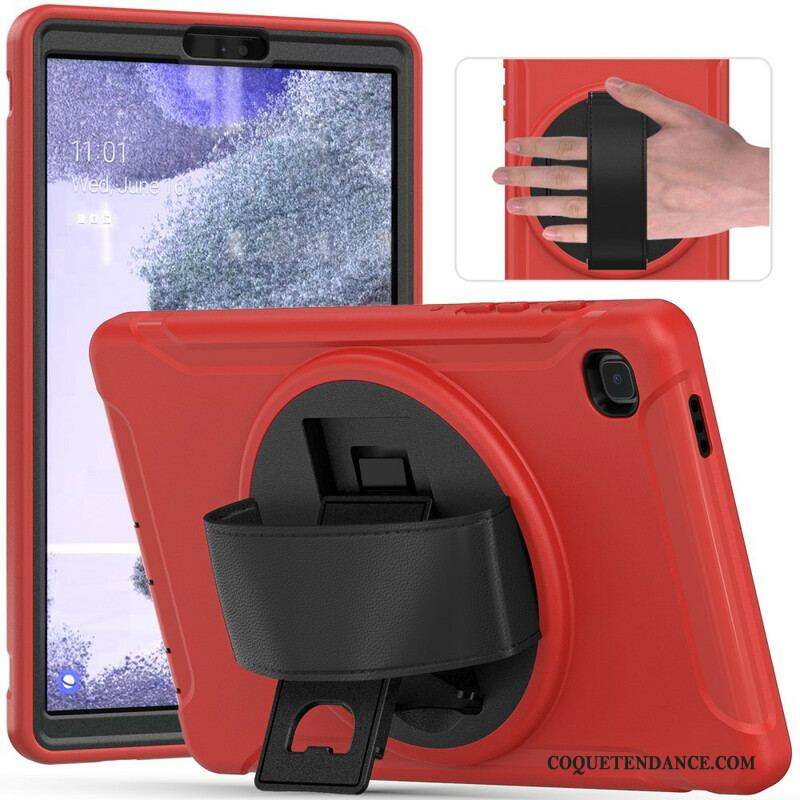 Coque Samsung Galaxy Tab A7 Lite Triple Protection avec Sangle et Support