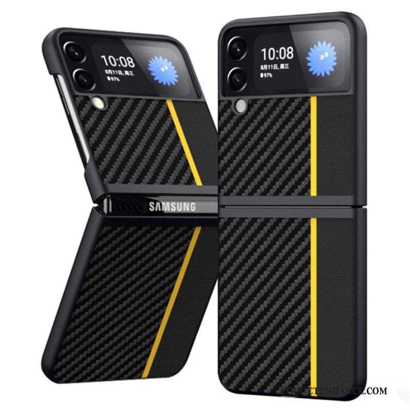 Coque Samsung Galaxy Z Flip 4 Fibre Carbone Line