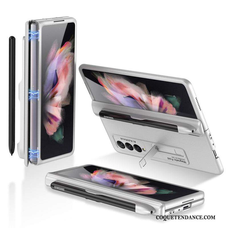 Coque Samsung Galaxy Z Fold 3 5G Plastique Support et Porte-Stylet GKK