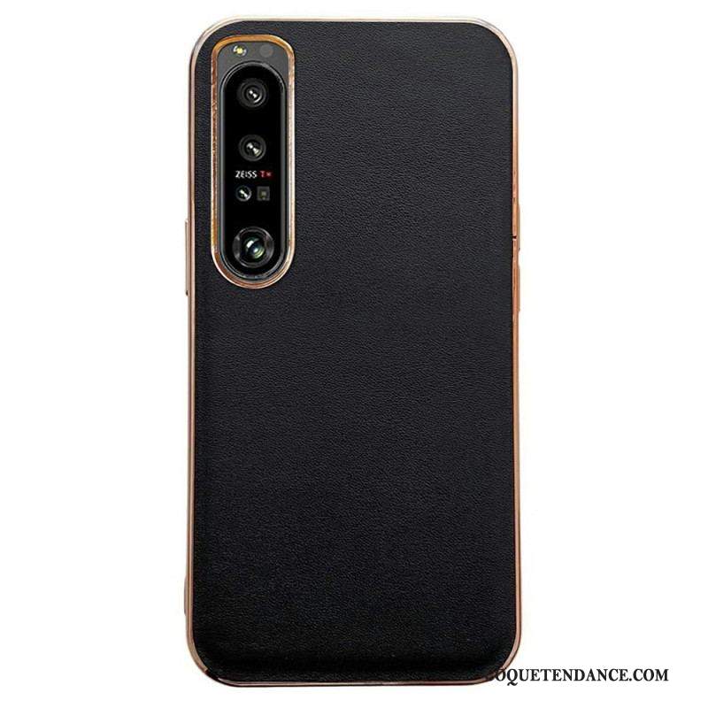 Coque Sony Xperia 1 IV Véritable Cuir Color