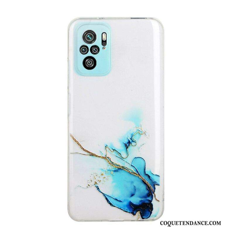 Coque Xiaomi Redmi Note 10/10S/Poco M5s Silicone Effet Marbré