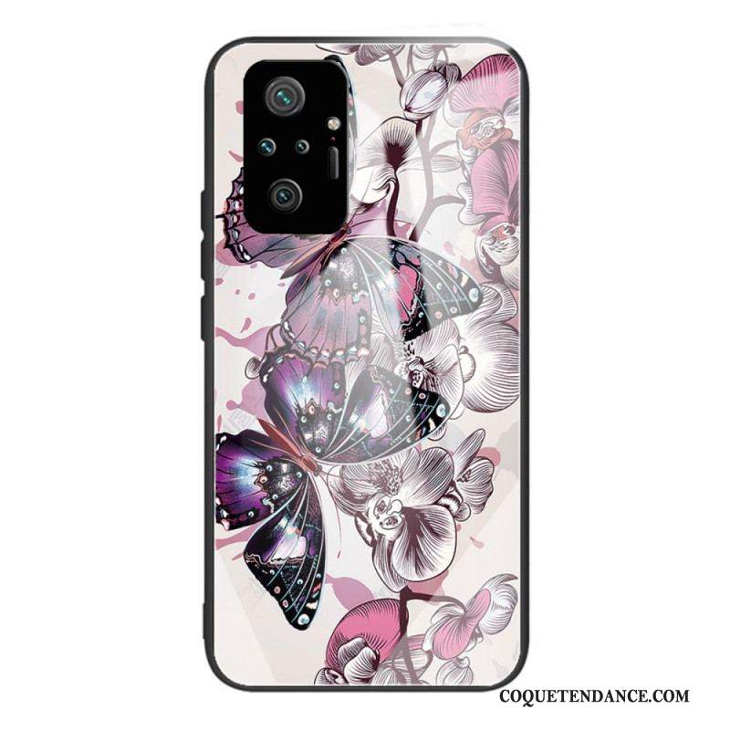 Coque Xiaomi Redmi Note 10 Pro Verre Trempé Variation Papillons