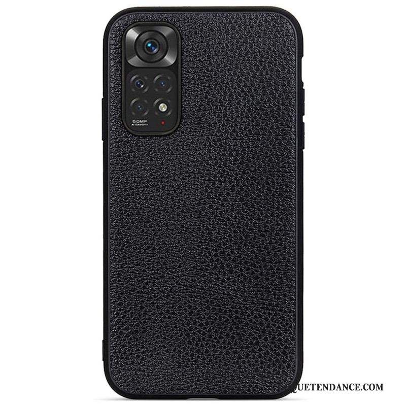 Coque Xiaomi Redmi Note 11 / 11s Cuir Litchi Véritable