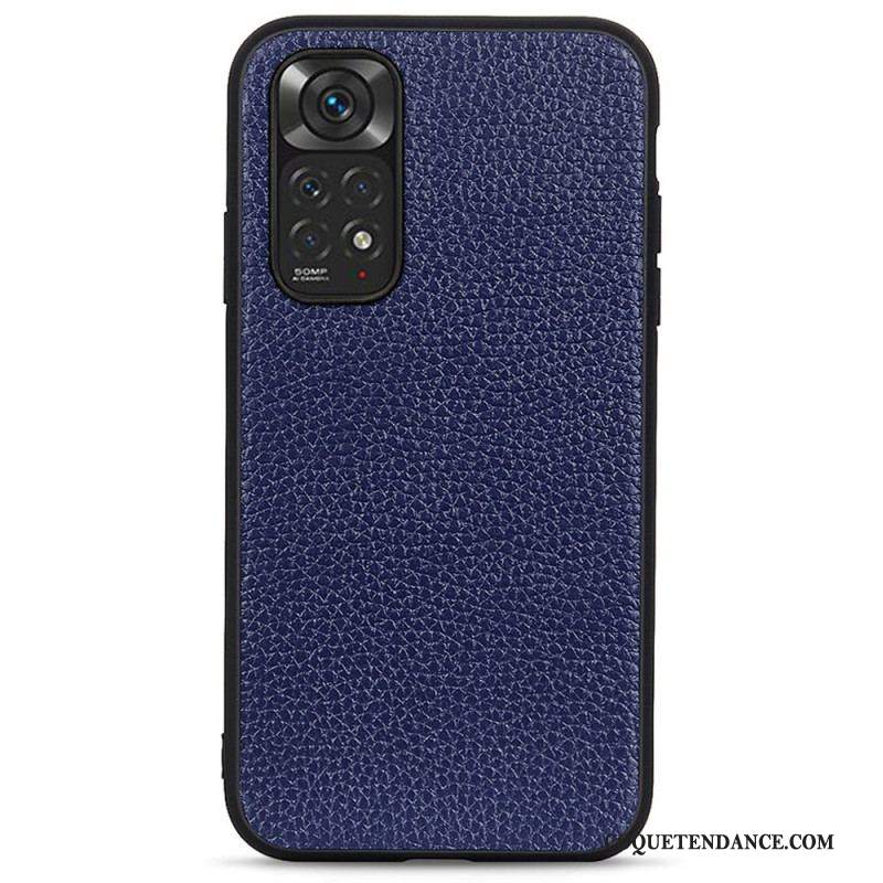 Coque Xiaomi Redmi Note 11 / 11s Cuir Litchi Véritable