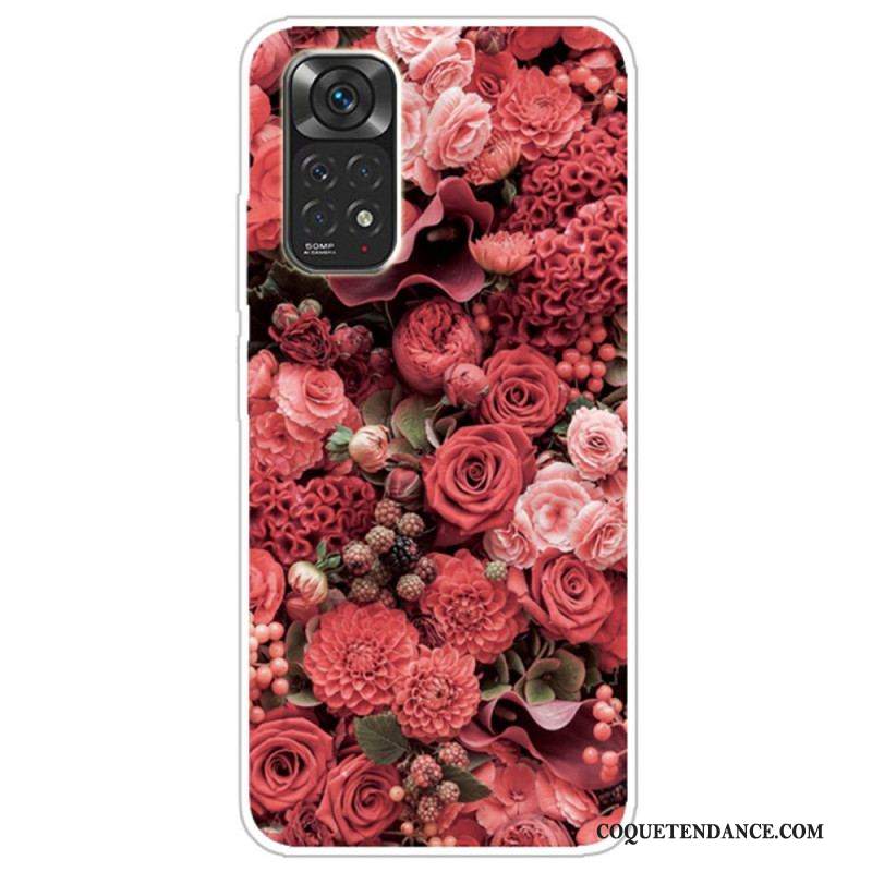 Coque Xiaomi Redmi Note 11 Pro /  Note 11 Pro 5G Fleurs Intenses