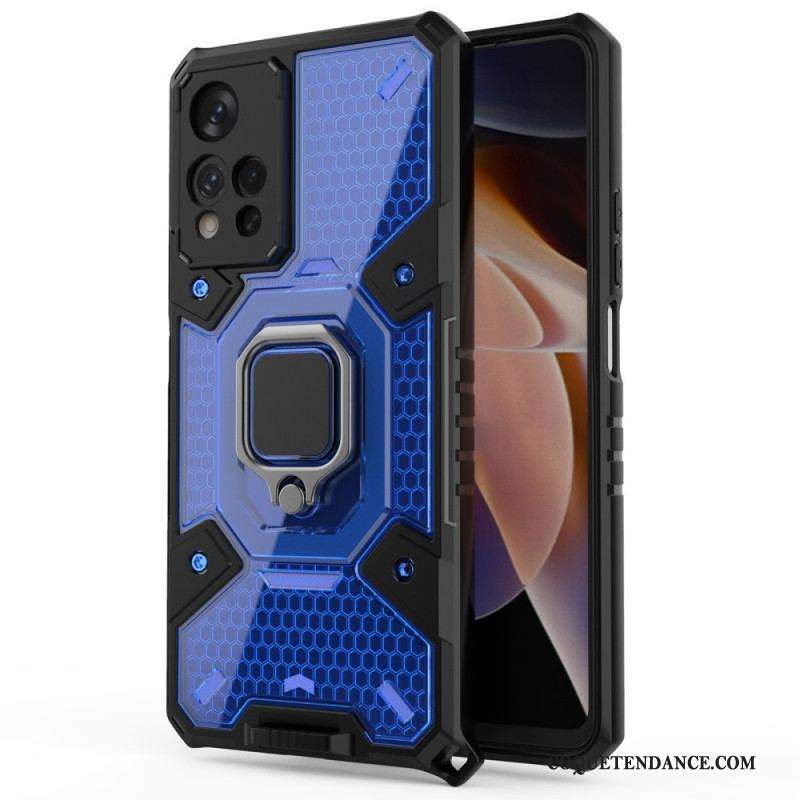 Coque Xiaomi Redmi Note 11 Pro Plus 5G Nid d'Abeille avec Anneau