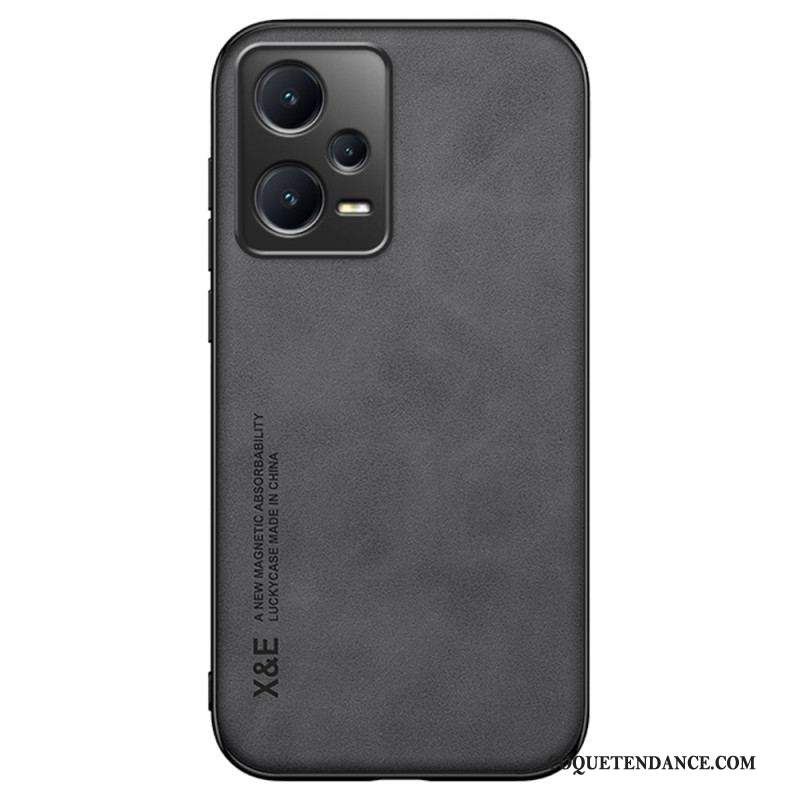 Coque Xiaomi Redmi Note 12 Pro/Poco X5 Pro 5G Cuir Effet Cuir X&E