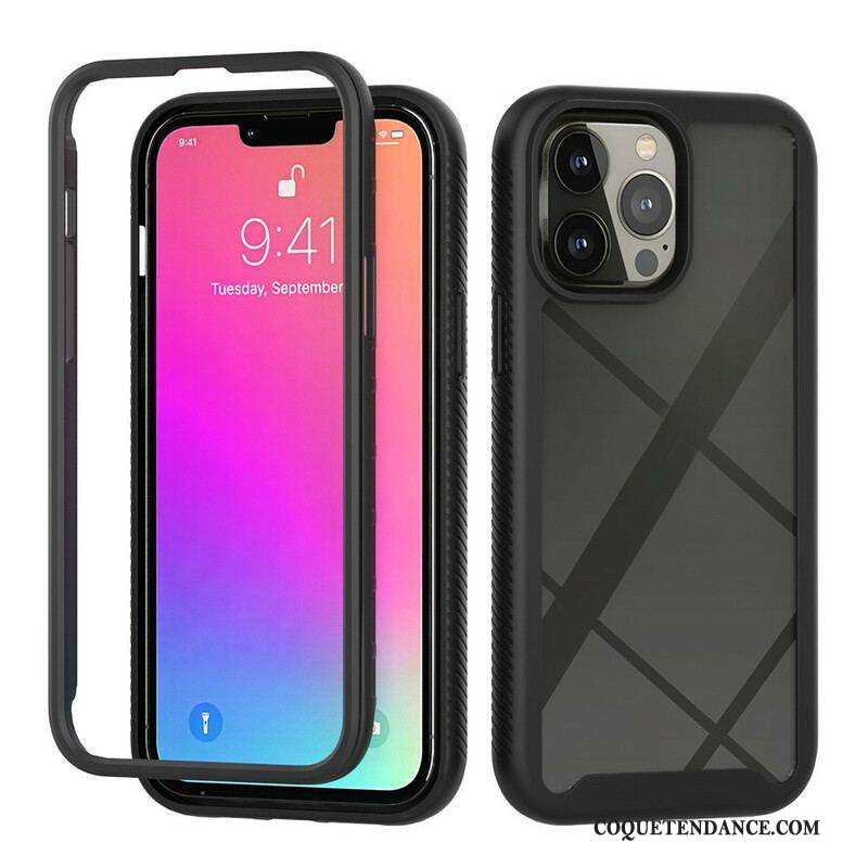 Coque iPhone 13 Pro Max Conception Hybride Rebords Silicone