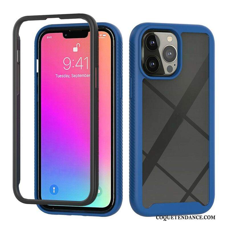 Coque iPhone 13 Pro Max Conception Hybride Rebords Silicone