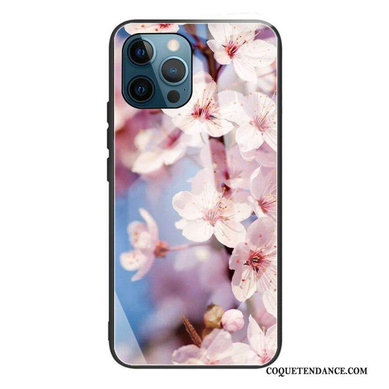 Coque iPhone 13 Pro Verre Trempé Fleurs Réalistes