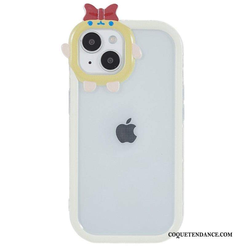 Coque iPhone 14 Plus Transparente et Protection Lentille Amusante