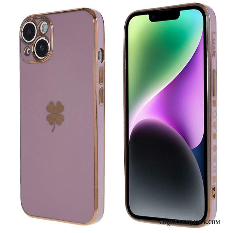 Coque iPhone 14 Plus Trèfle Lucky