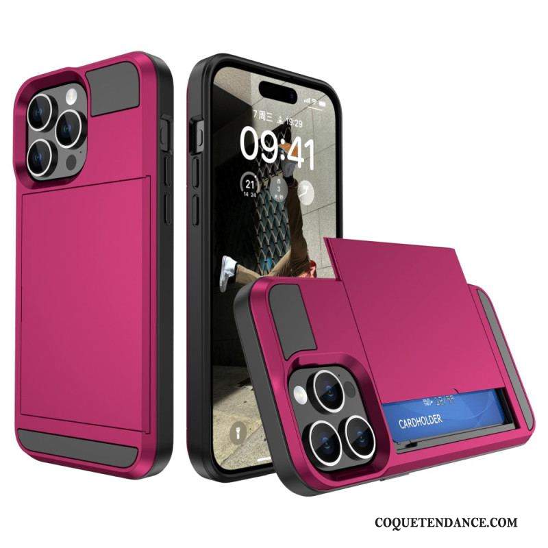 Coque iPhone 15 Plus Porte-Carte à Glissière