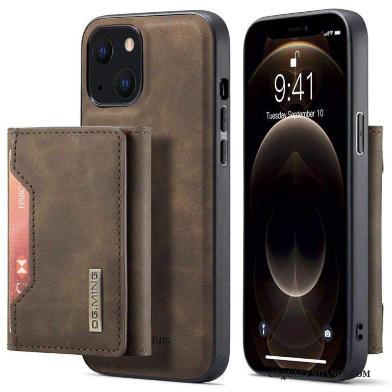 Coque iPhone 15 Plus Porte-Cartes Détachable DG.MING