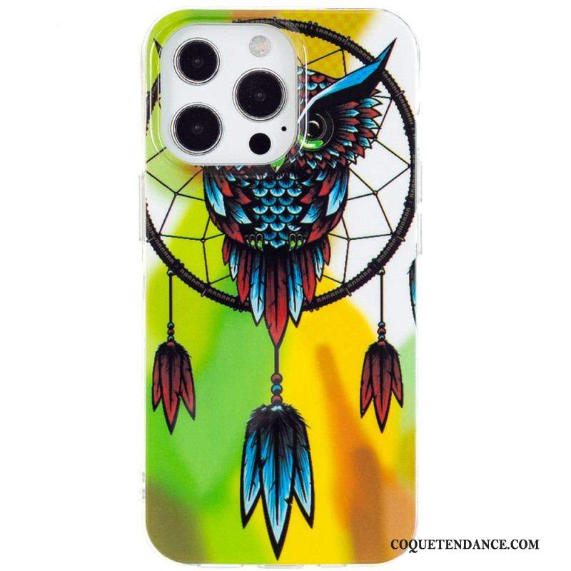 Coque iPhone 15 Pro Fluorescente Attrape Rêves