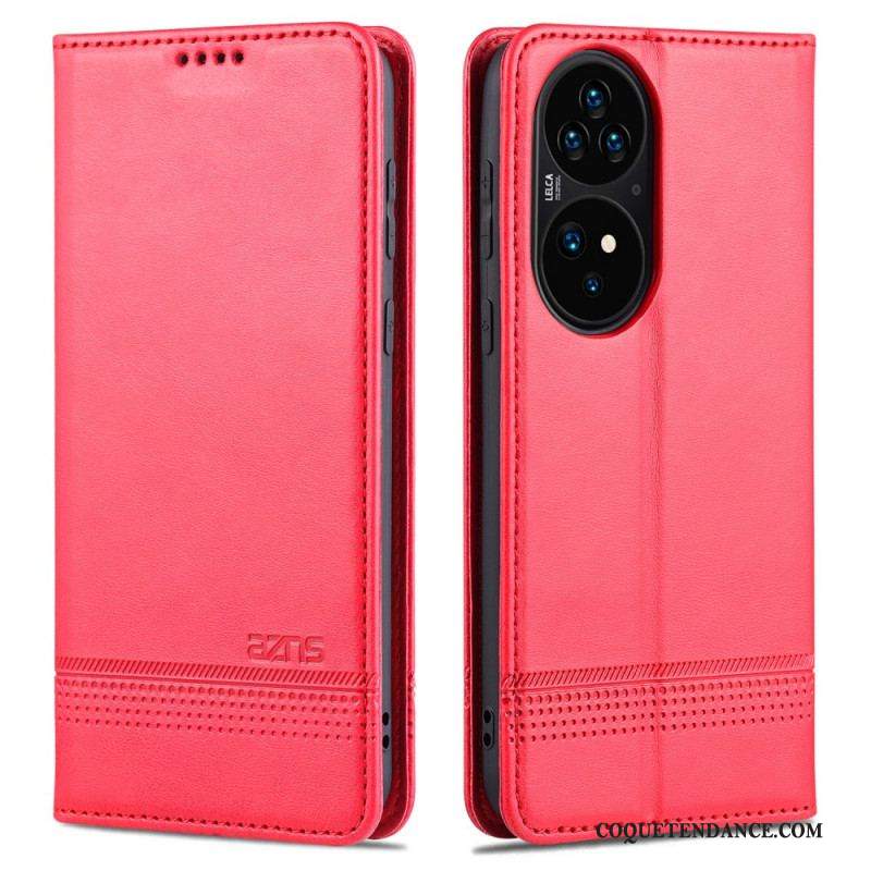 Flip Cover Huawei P50 Pro Style Cuir AZNS