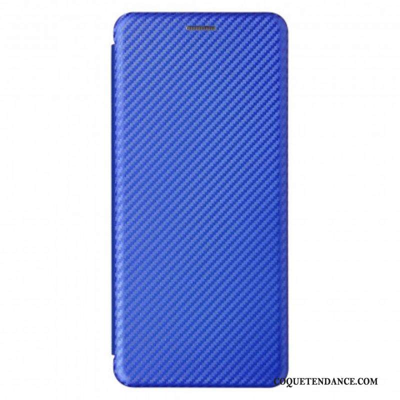 Flip Cover Moto G100 Silicone Carbone