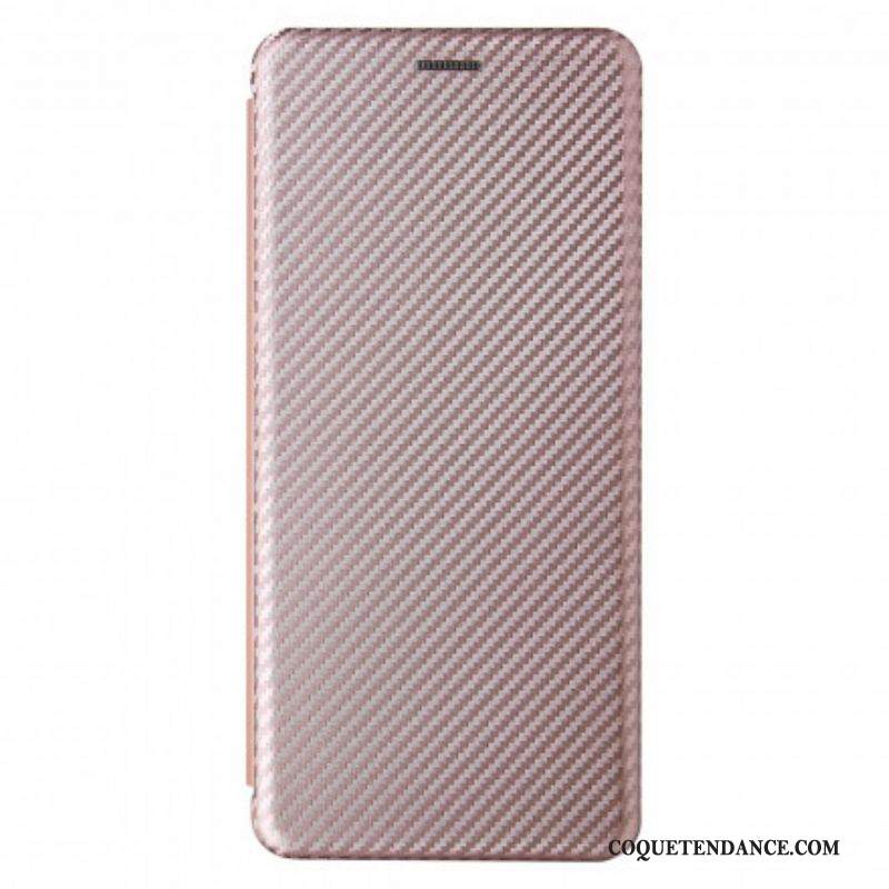 Flip Cover Moto G100 Silicone Carbone