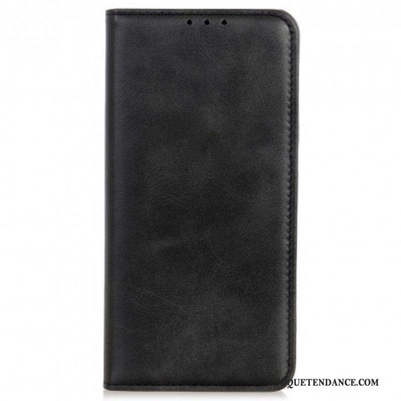 Flip Cover Motorola Edge 20 Pro Cuir Fendu Design