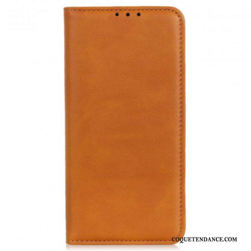 Flip Cover Motorola Edge 20 Pro Cuir Fendu Design