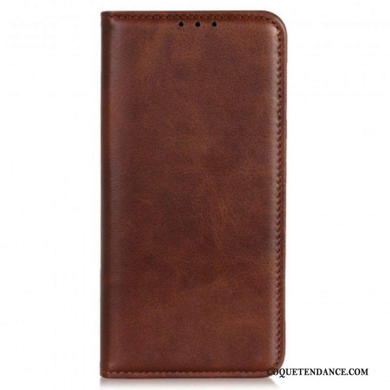 Flip Cover Motorola Edge 20 Pro Cuir Fendu Design