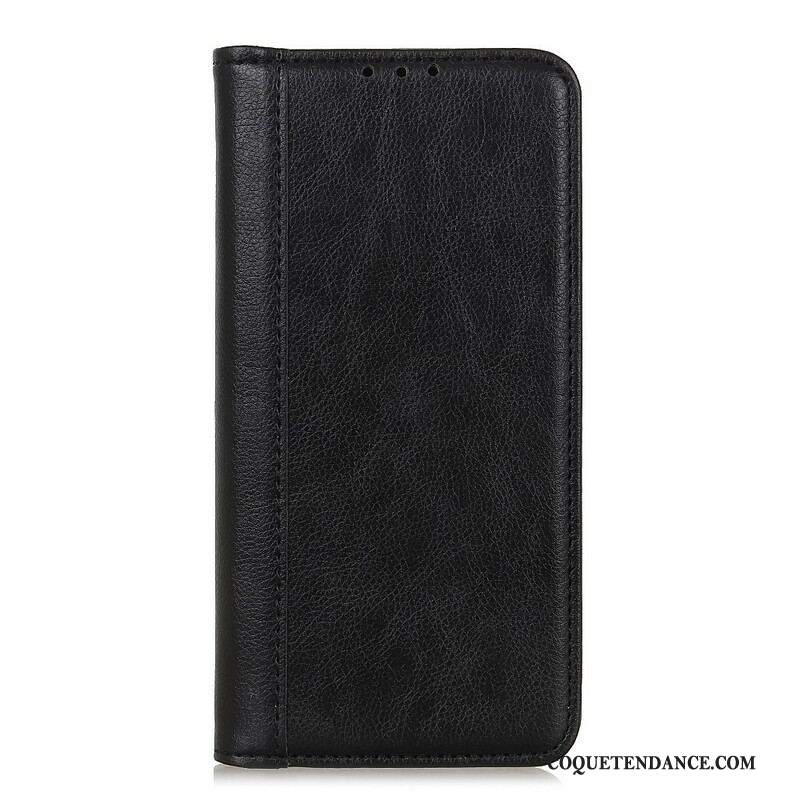 Flip Cover Samsung Galaxy S20 FE Cuir Litchi Fendu Classique