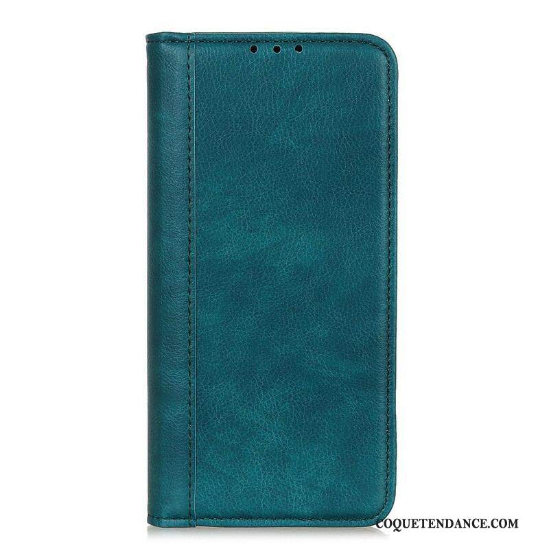 Flip Cover Samsung Galaxy S20 FE Cuir Litchi Fendu Classique