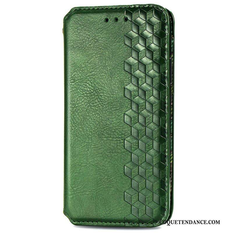 Flip Cover Samsung Galaxy S20 FE Simili Cuir Texture Diamant