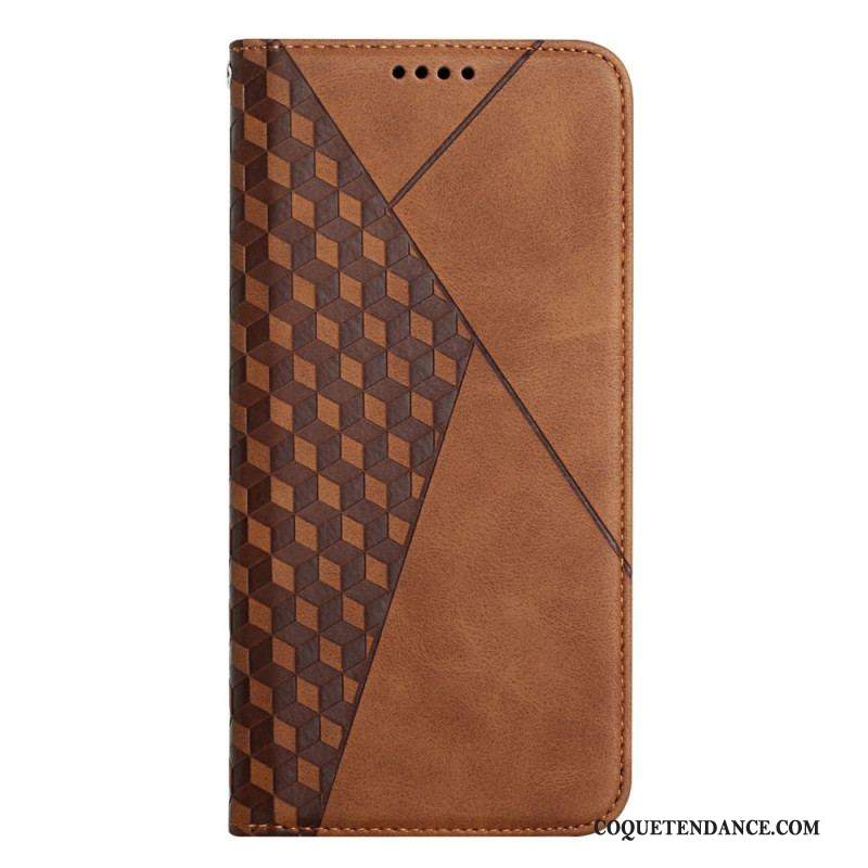 Flip Cover Samsung Galaxy S23 5G Style Cuir Motif 3D