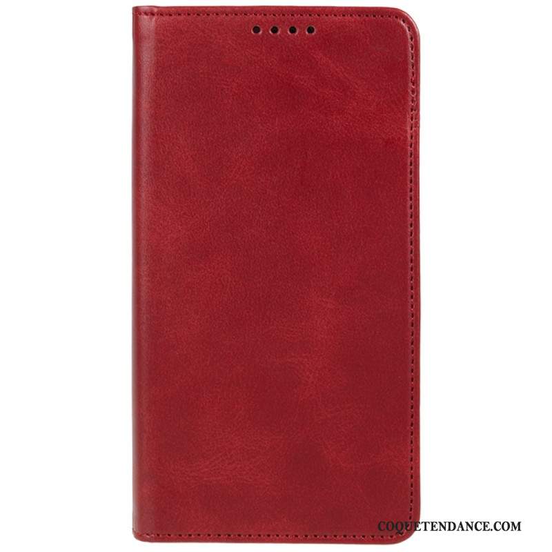 Flip Cover Samsung Galaxy S24 Simili Cuir Uni
