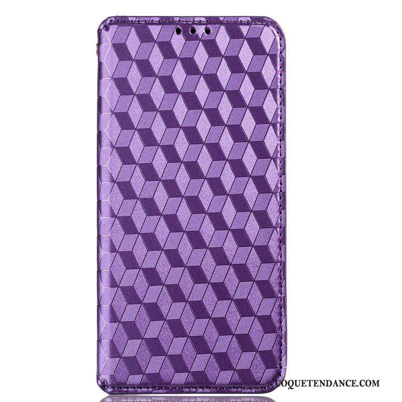 Flip Cover Sony Xperia 10 IV Cubes 3D