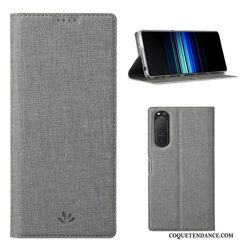 Flip Cover Sony Xperia 5 II Texturée VILI DMX