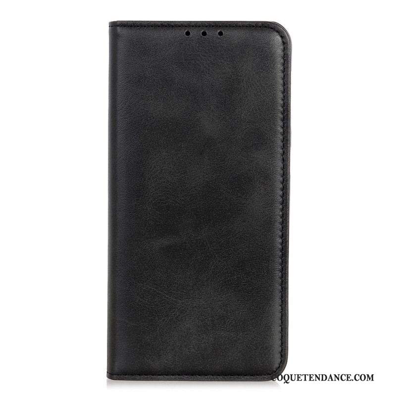 Flip Cover Sony Xperia 5 IV Cuir Fendu