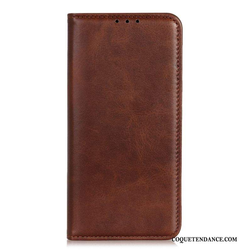 Flip Cover Sony Xperia 5 IV Cuir Fendu