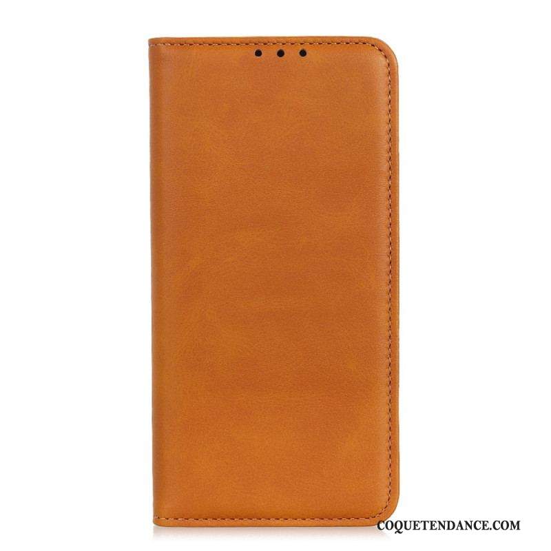 Flip Cover Sony Xperia Pro-I Cuir Fendu Élégance