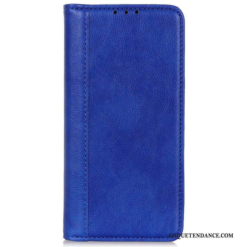 Flip Cover Sony Xperia Pro-I Cuir Litchi Fendu Élégance