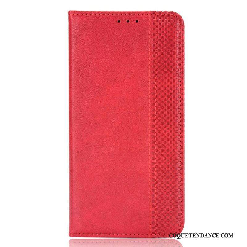 Flip Cover Xiaomi Redmi Note 10 5G / Poco M3 Pro 5G Effet Cuir Vintage Stylisé