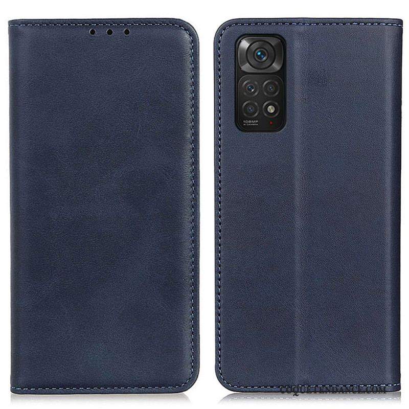 Flip Cover Xiaomi Redmi Note 11 / 11s Cuir Fendu Élégance