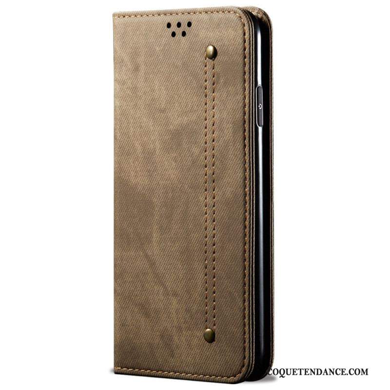 Flip Cover Xiaomi Redmi Note 11 / 11s Tissu Jeans