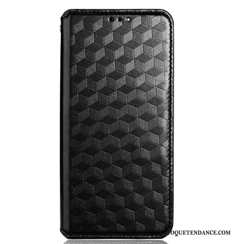 Flip Cover Xiaomi Redmi Note 11 Pro Plus 5G Effet Cuir Texture 3D