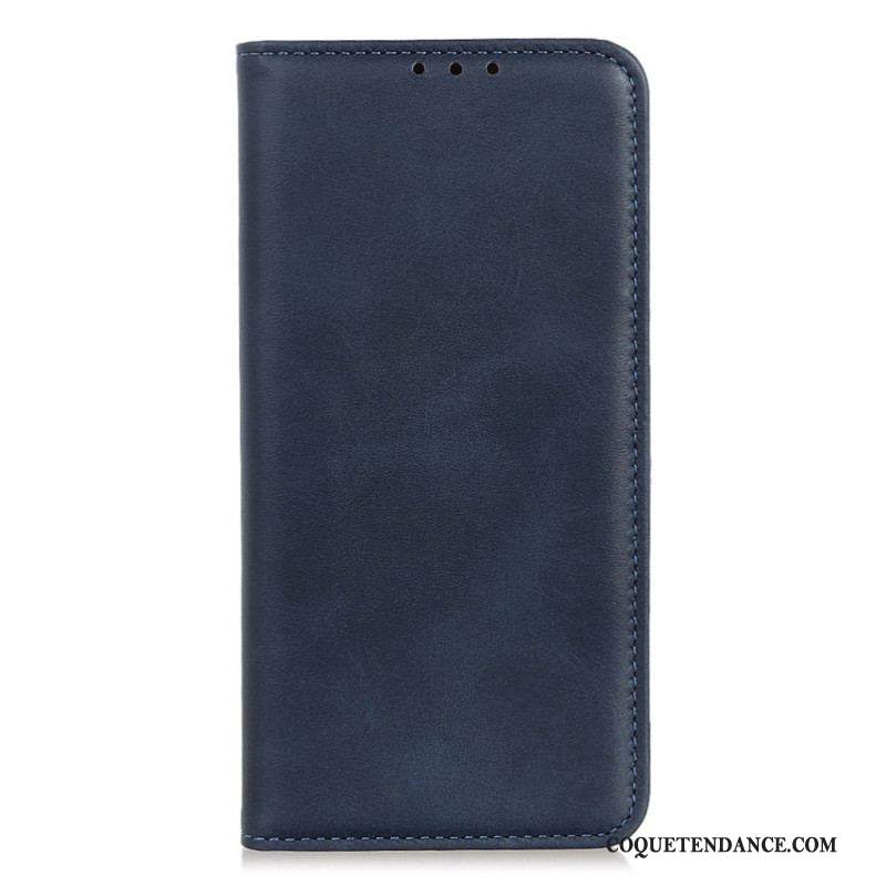 Flip Cover Xiaomi Redmi Note 12/Poco X5 5G Cuir Fendu Classique