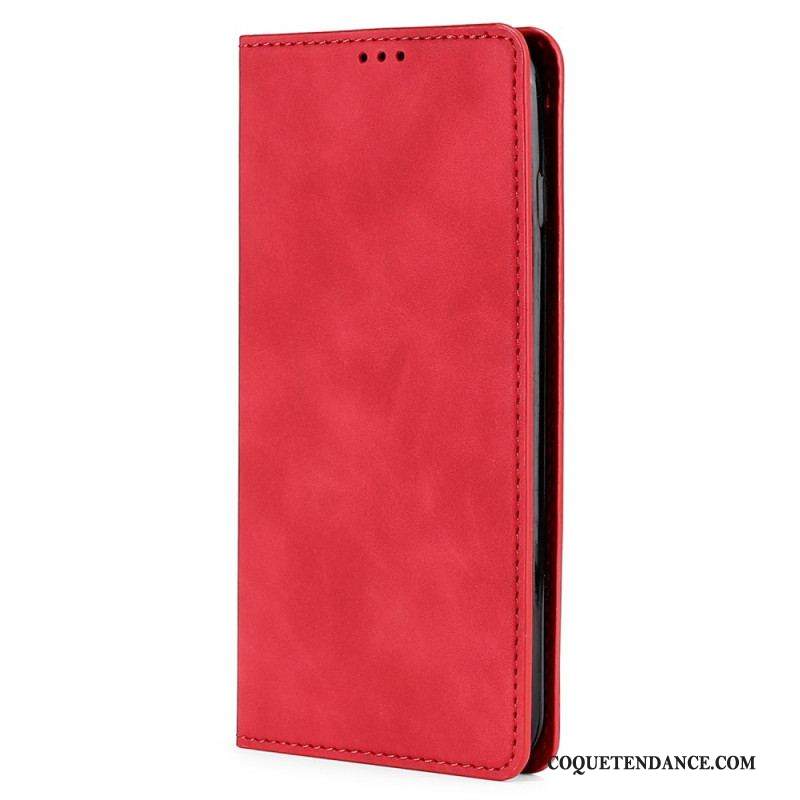 Flip Cover iPhone 14 Plus Simili Cuir Élégance