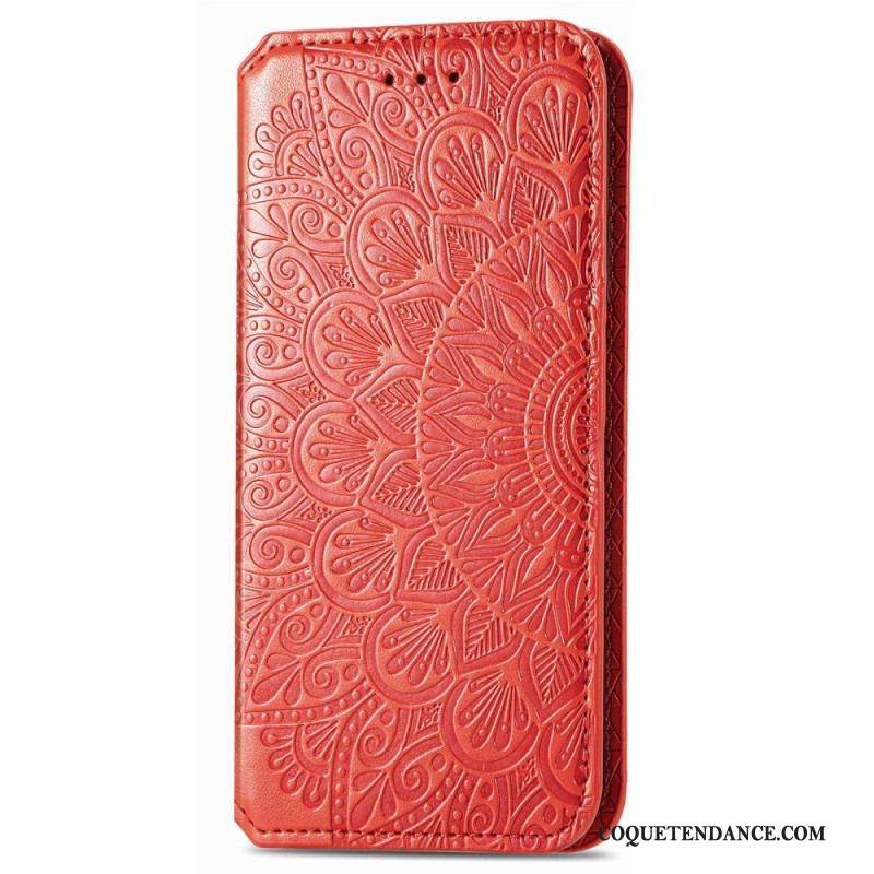 Flip Cover iPhone 14 Pro Max Feuilles Tribales